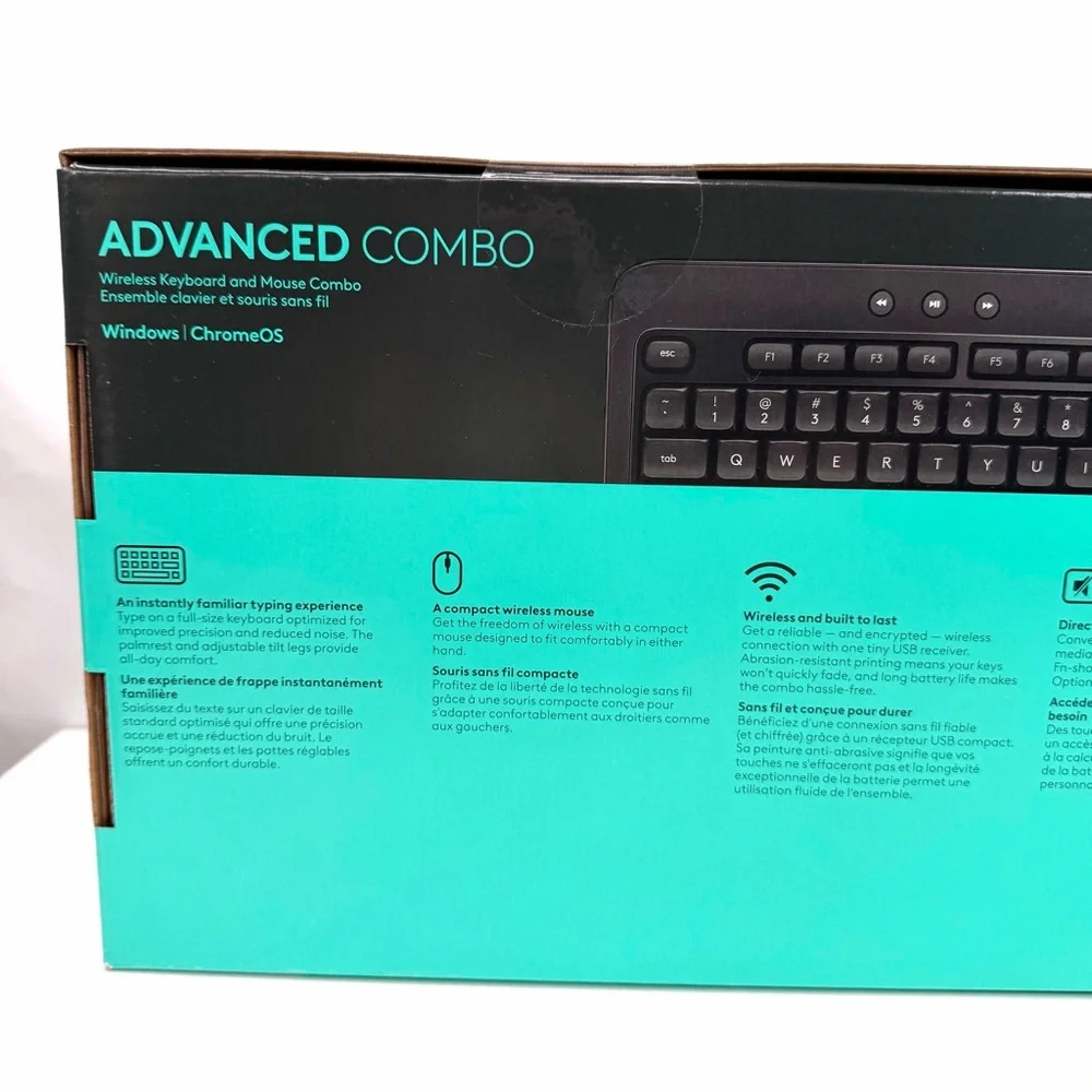 Logitech Black MK540 Advanced Combo Wireless Keyboard and Mouse Set